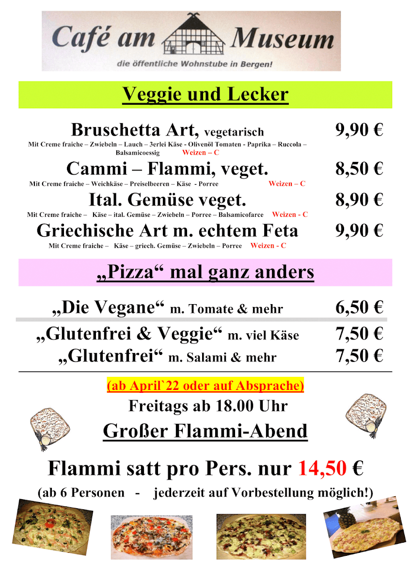 Café 'Am Museum' Photo Menu 2