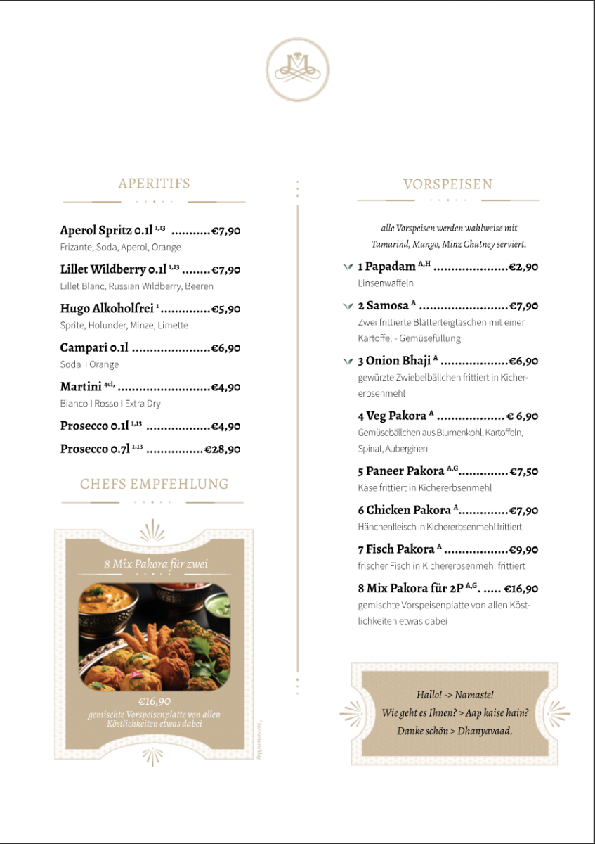 Masala - Indian Restaurant - Weil am Rhein Photo Menu 2