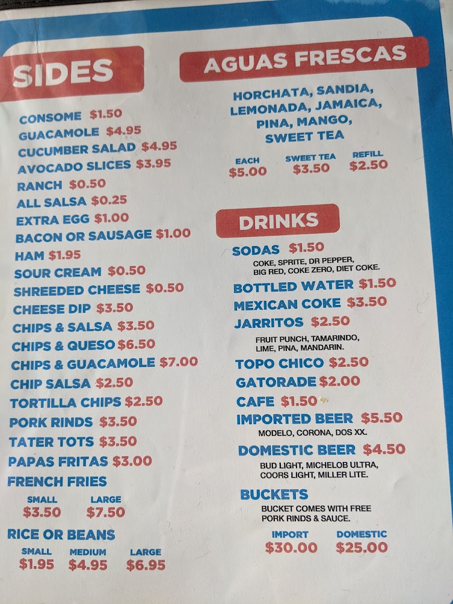 Taco City y Mas Photo Menu 3