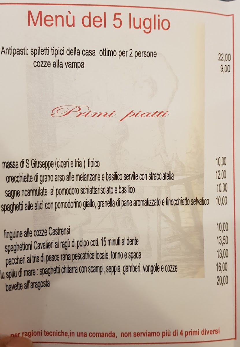 Lu Spilu Ostaria dal 2008 Photo Menu 2