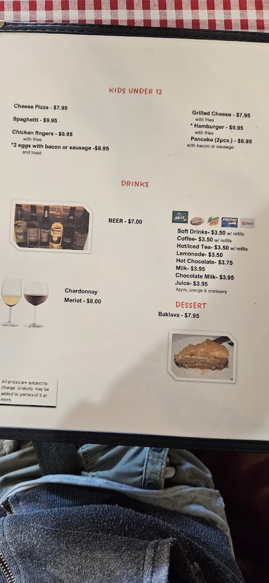 Jessica's Family Restaurant Photo Menu 4