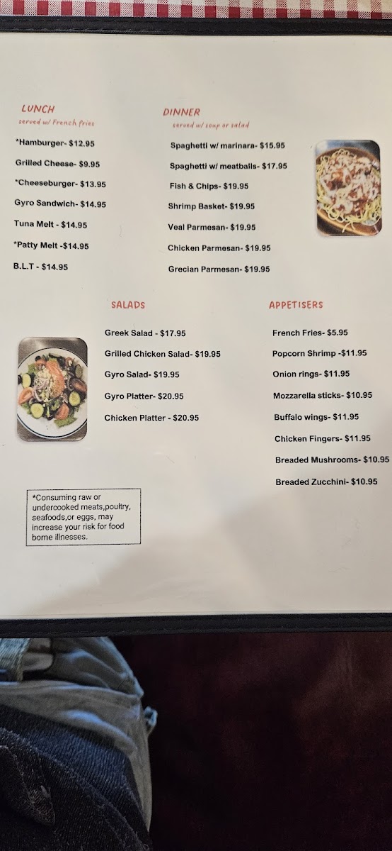 Jessica's Family Restaurant Photo Menu 5