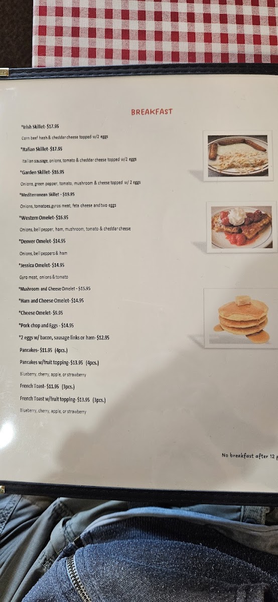 Jessica's Family Restaurant Photo Menu 6