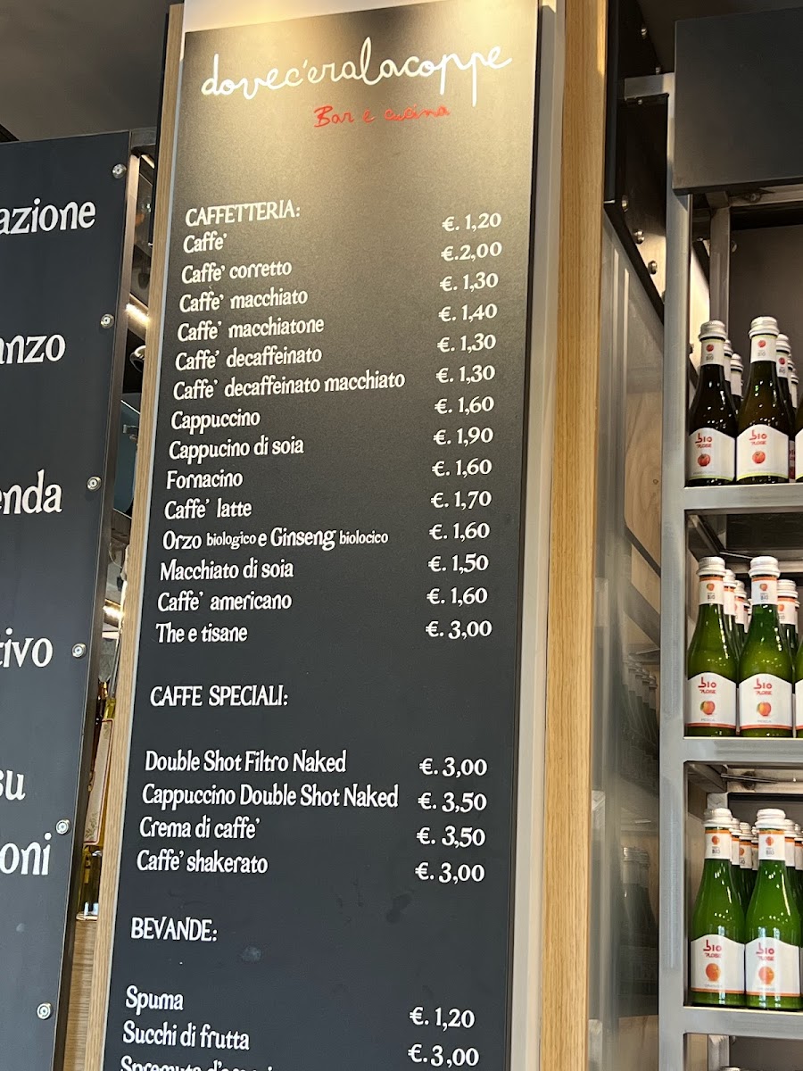Dovec'eralacoppe - Bar e Cucina Photo Menu 1