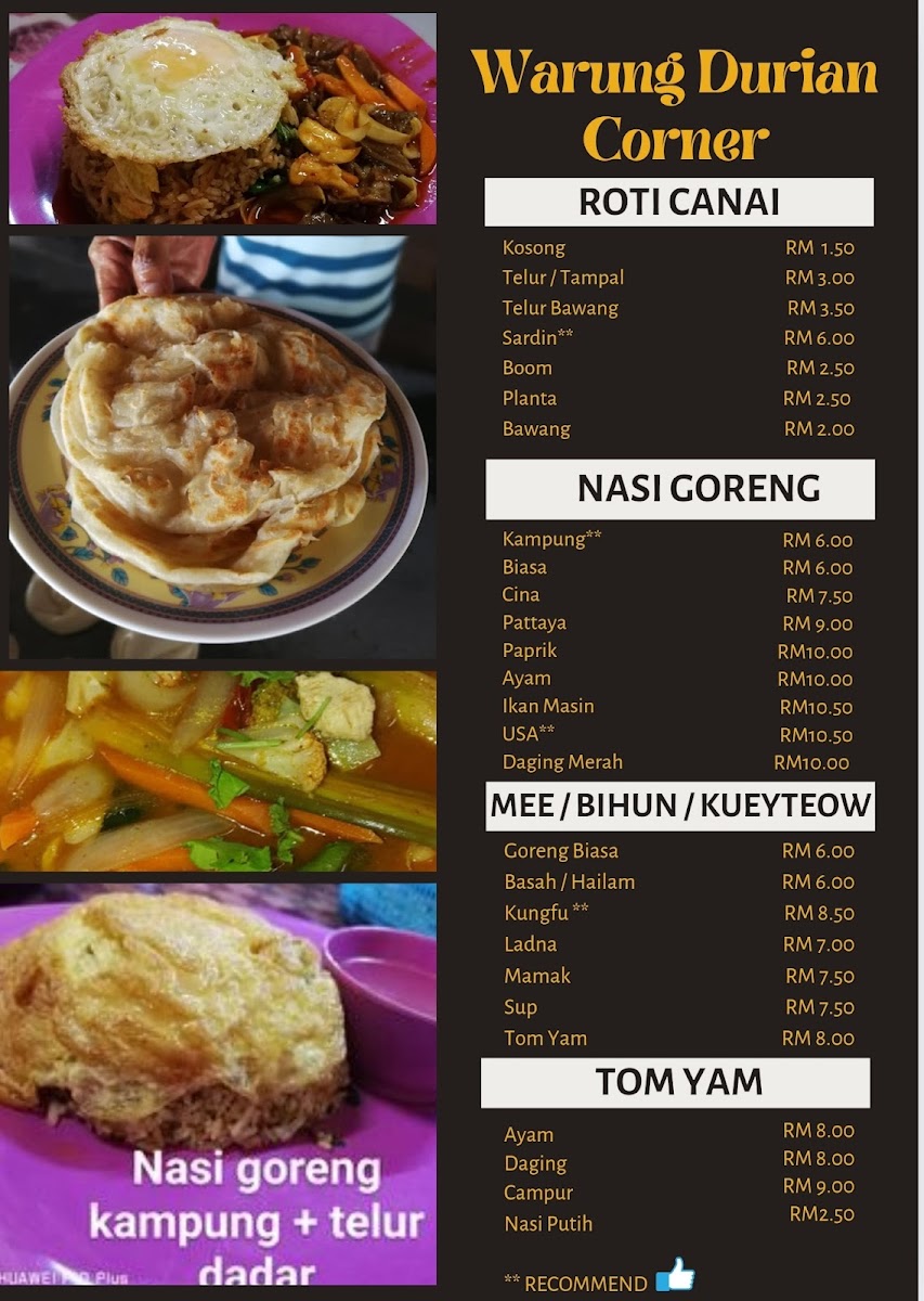Warung Durian Corner Photo Menu 1