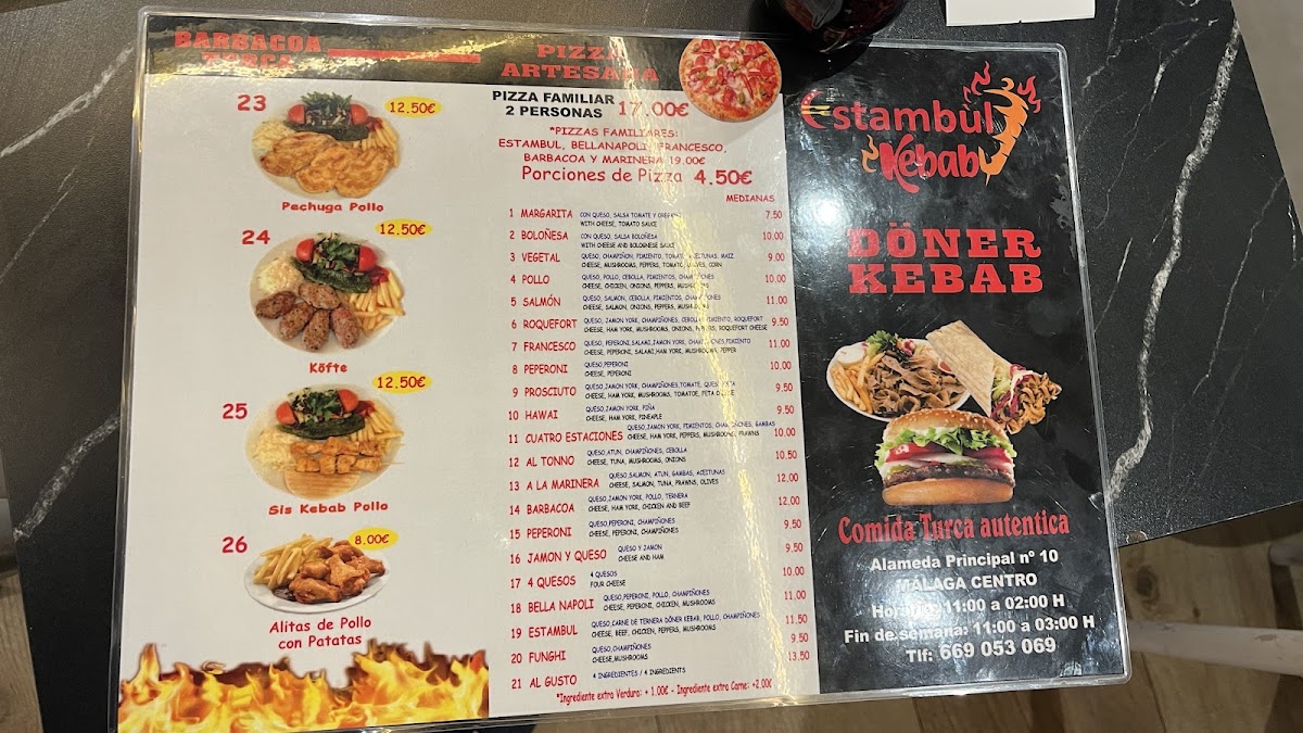 istanbul doner kebab Photo Menu 3