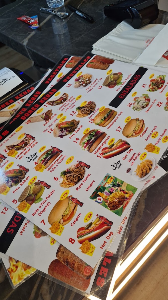 istanbul doner kebab Photo Menu 8