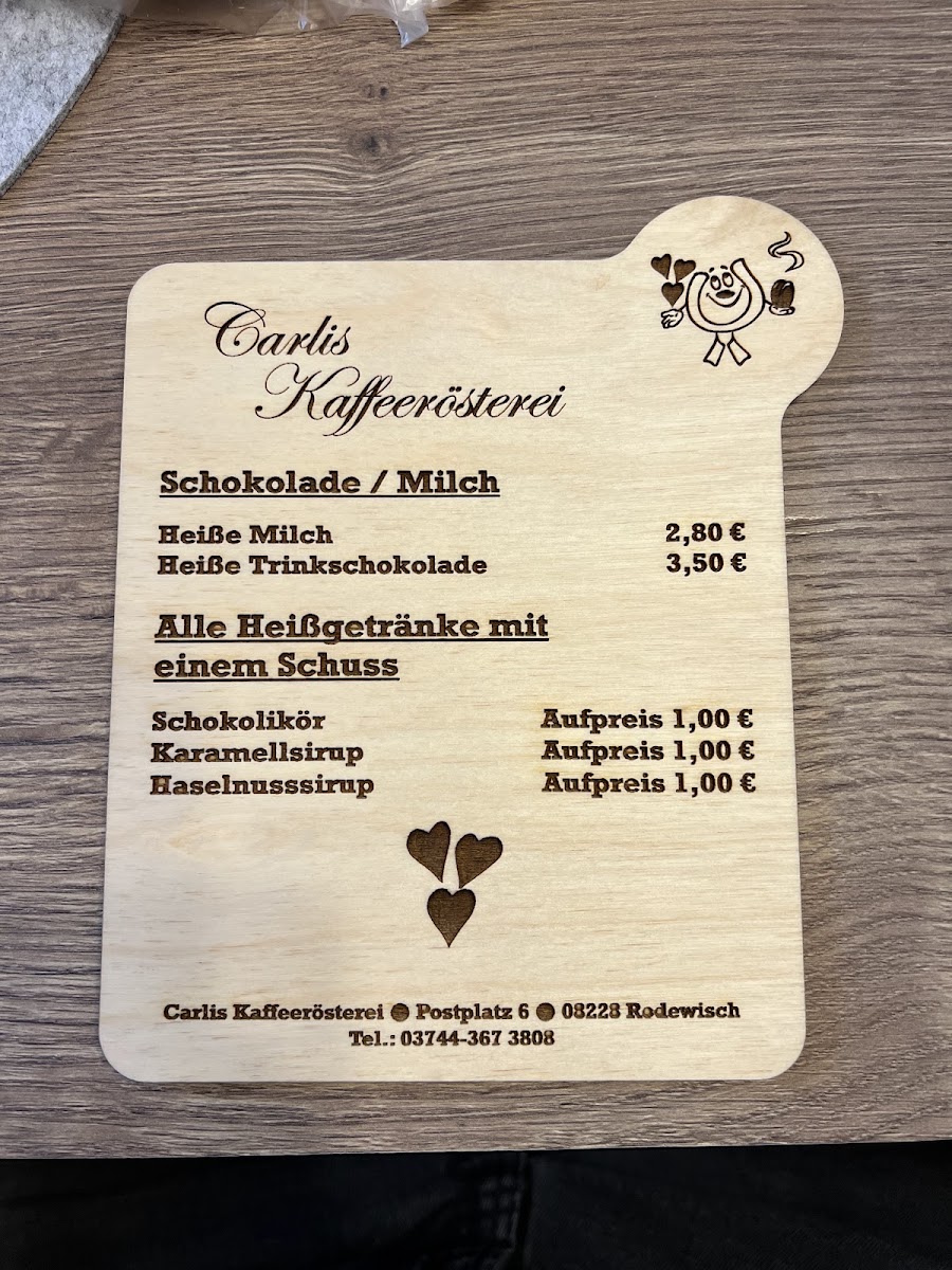 Carlis Kaffeerösterei Photo Menu 1