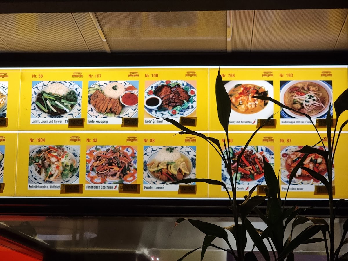 Peking Garden Glattbrugg Photo Menu 1