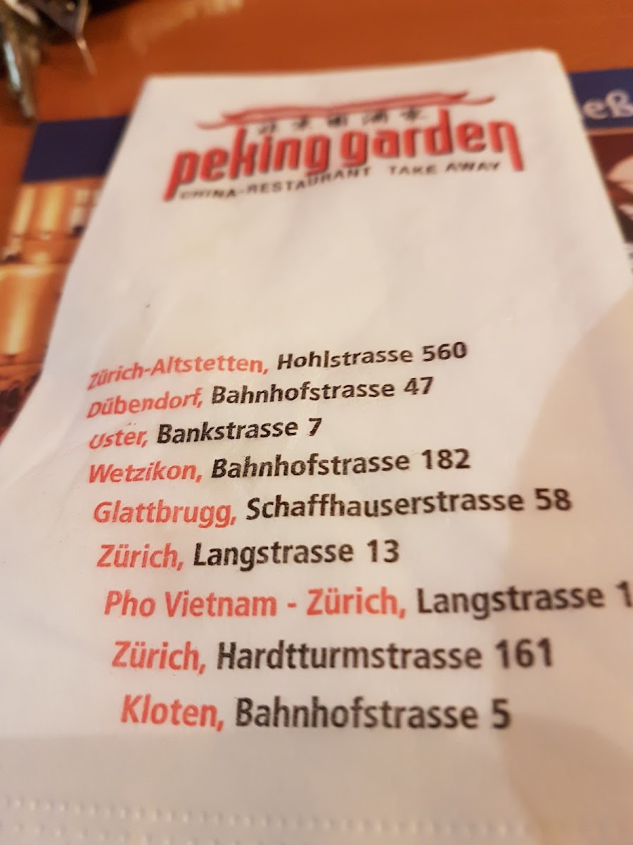 Peking Garden Glattbrugg Photo Menu 7