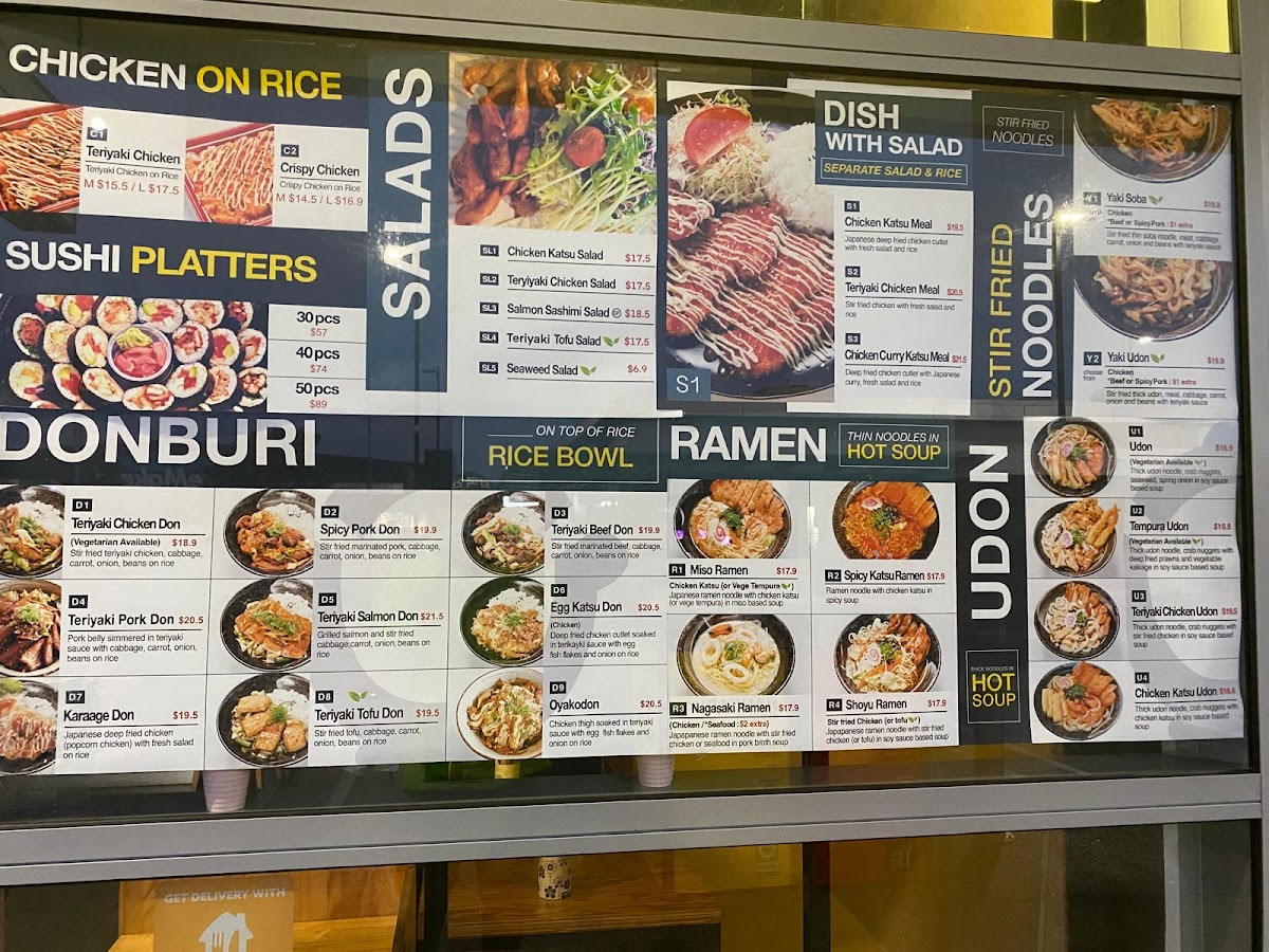 The Sushi & Don Mt.Wellington Photo Menu 1