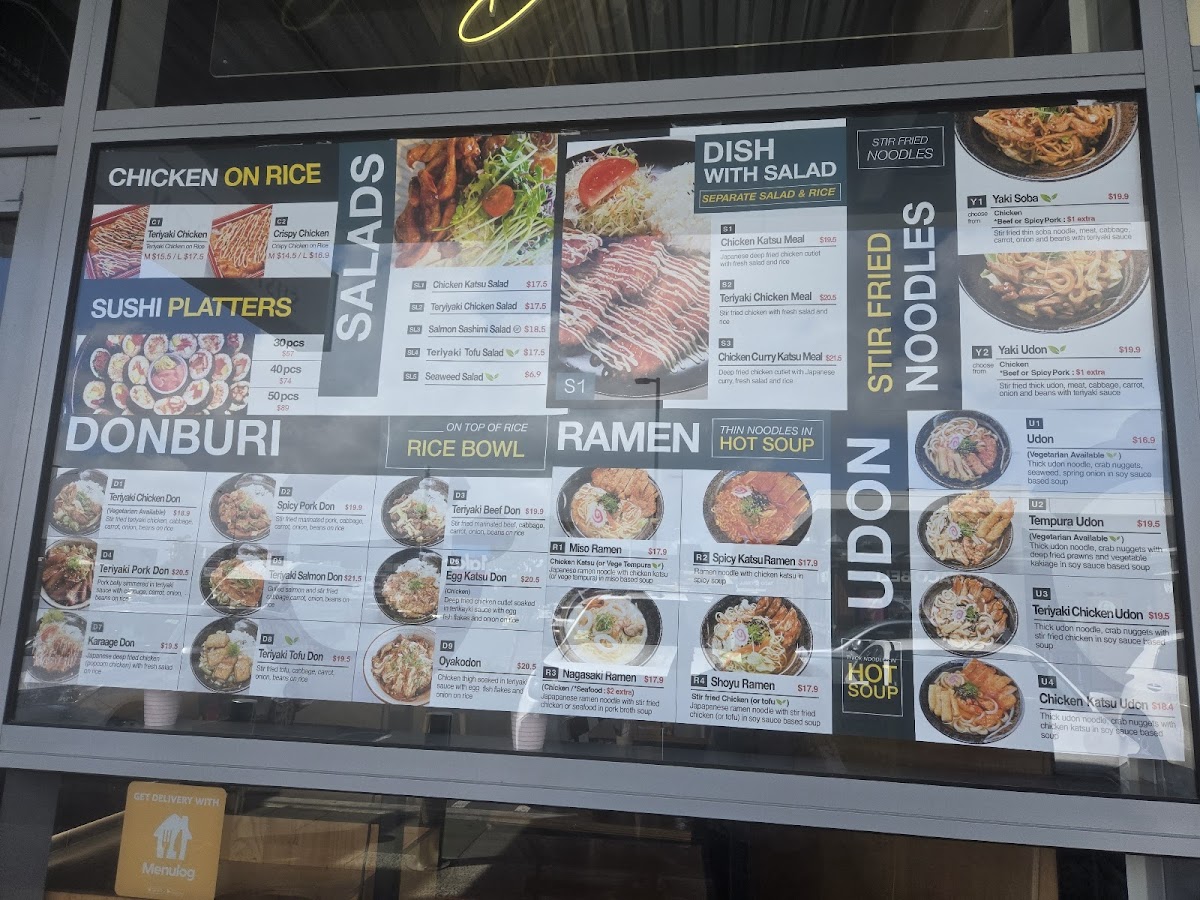 The Sushi & Don Mt.Wellington Photo Menu 2