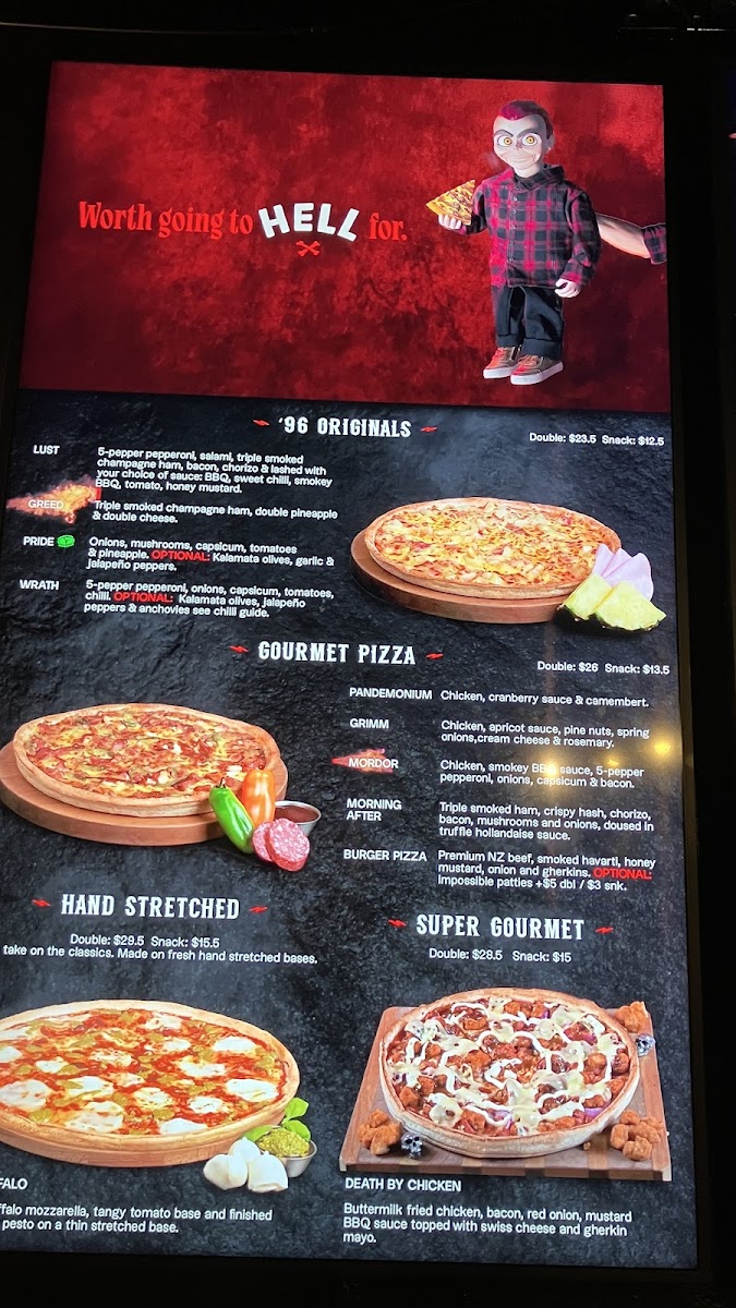 Hell Pizza Kohimarama Photo Menu 1