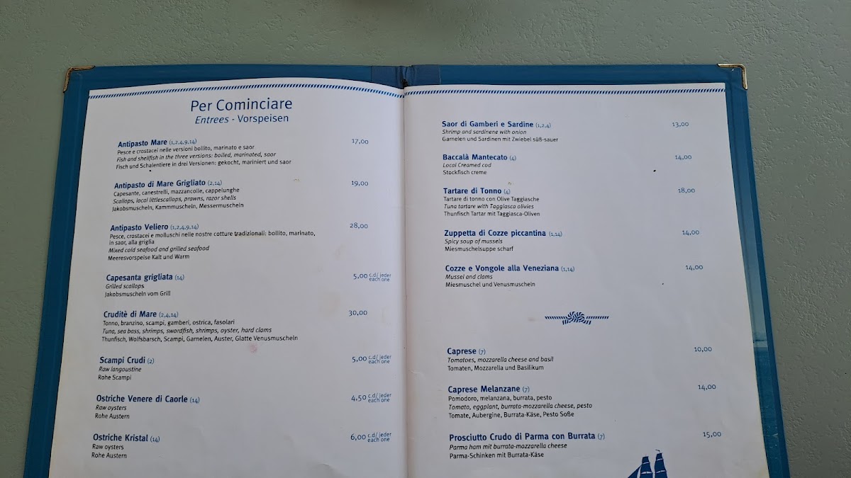 Al Veliero Caorle Ristorante Photo Menu 3