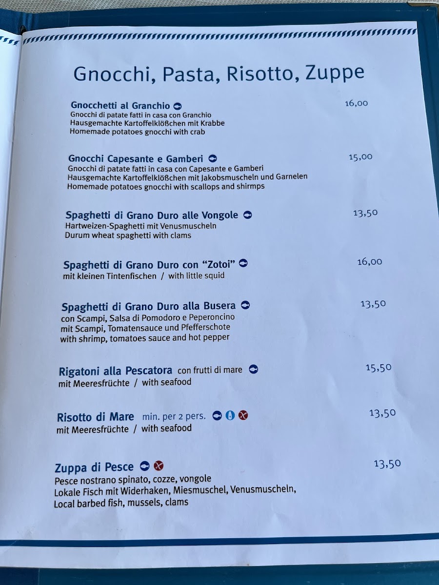 Al Veliero Caorle Ristorante Photo Menu 5