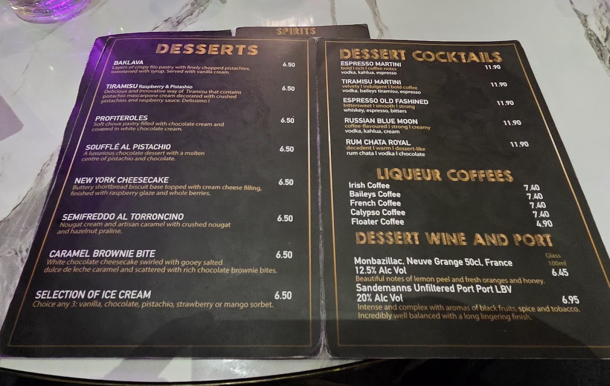 Medusa Restaurant Photo Menu 2