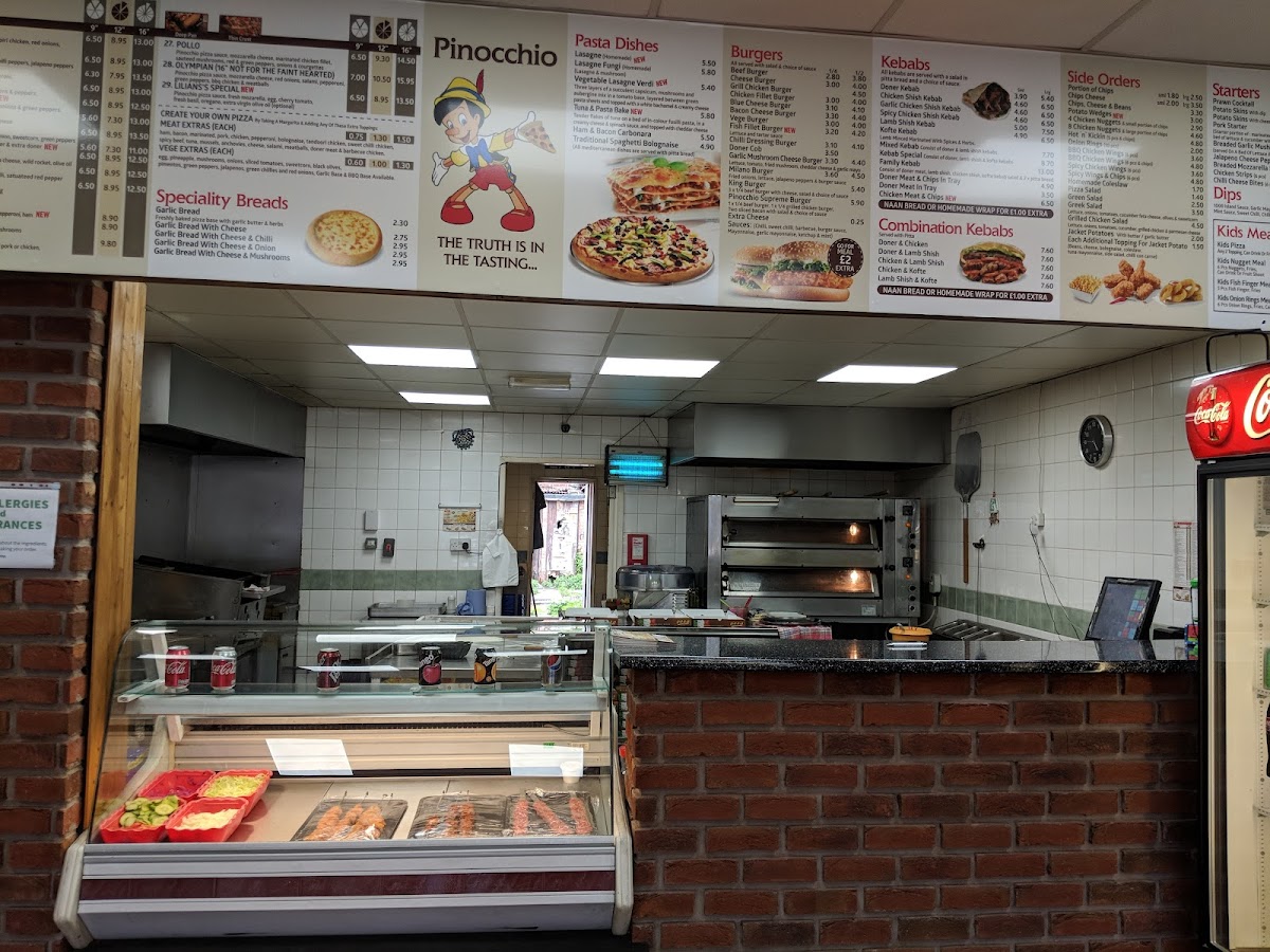 Pinocchio Pizzas Photo Menu 9