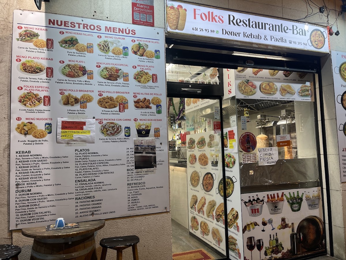 Folks Restaurant Bar: doner kebab & paella Photo Menu 10