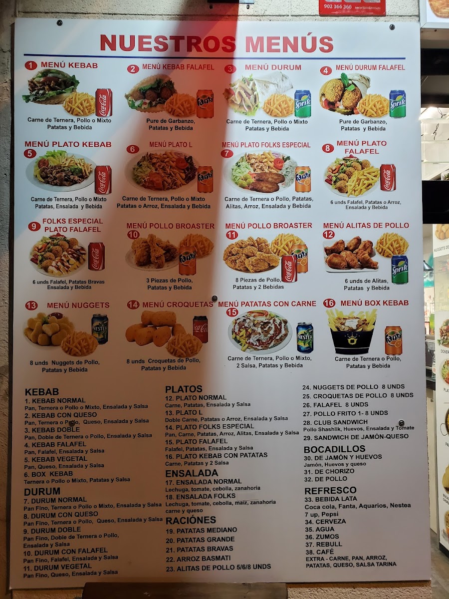 Folks Restaurant Bar: doner kebab & paella Photo Menu 3