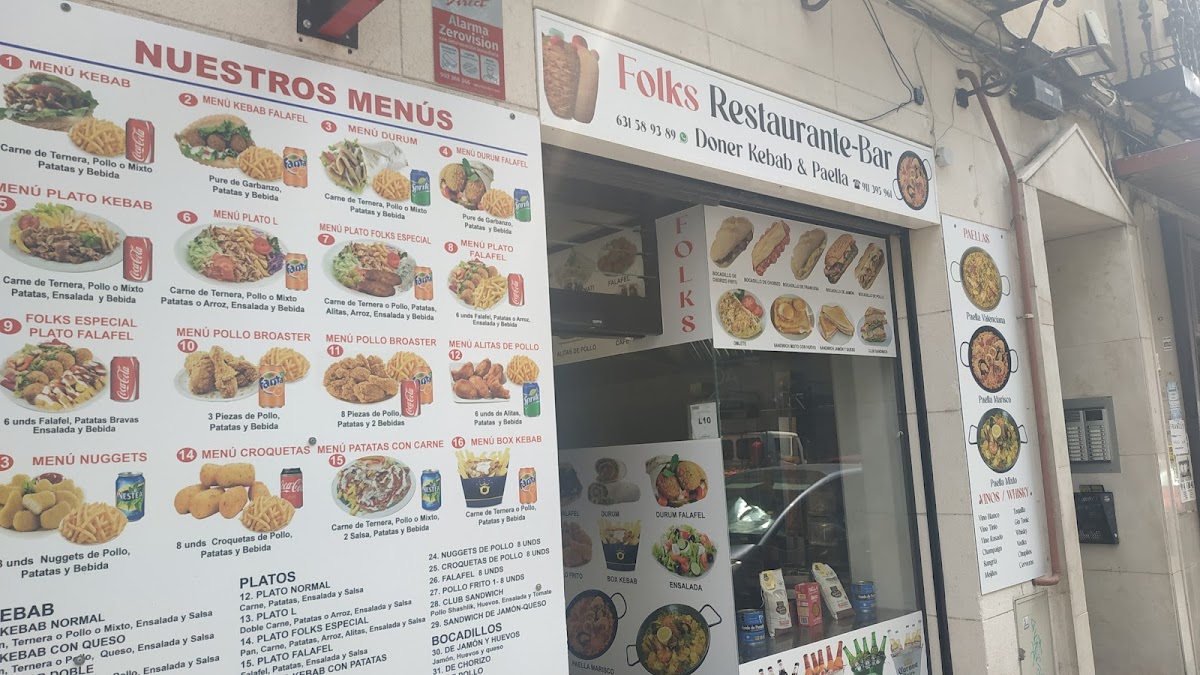 Folks Restaurant Bar: doner kebab & paella Photo Menu 4