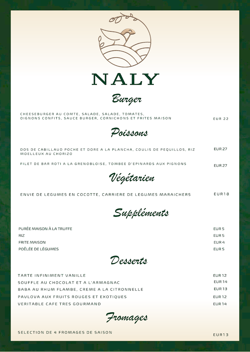 Restaurant le naly Photo Menu 3