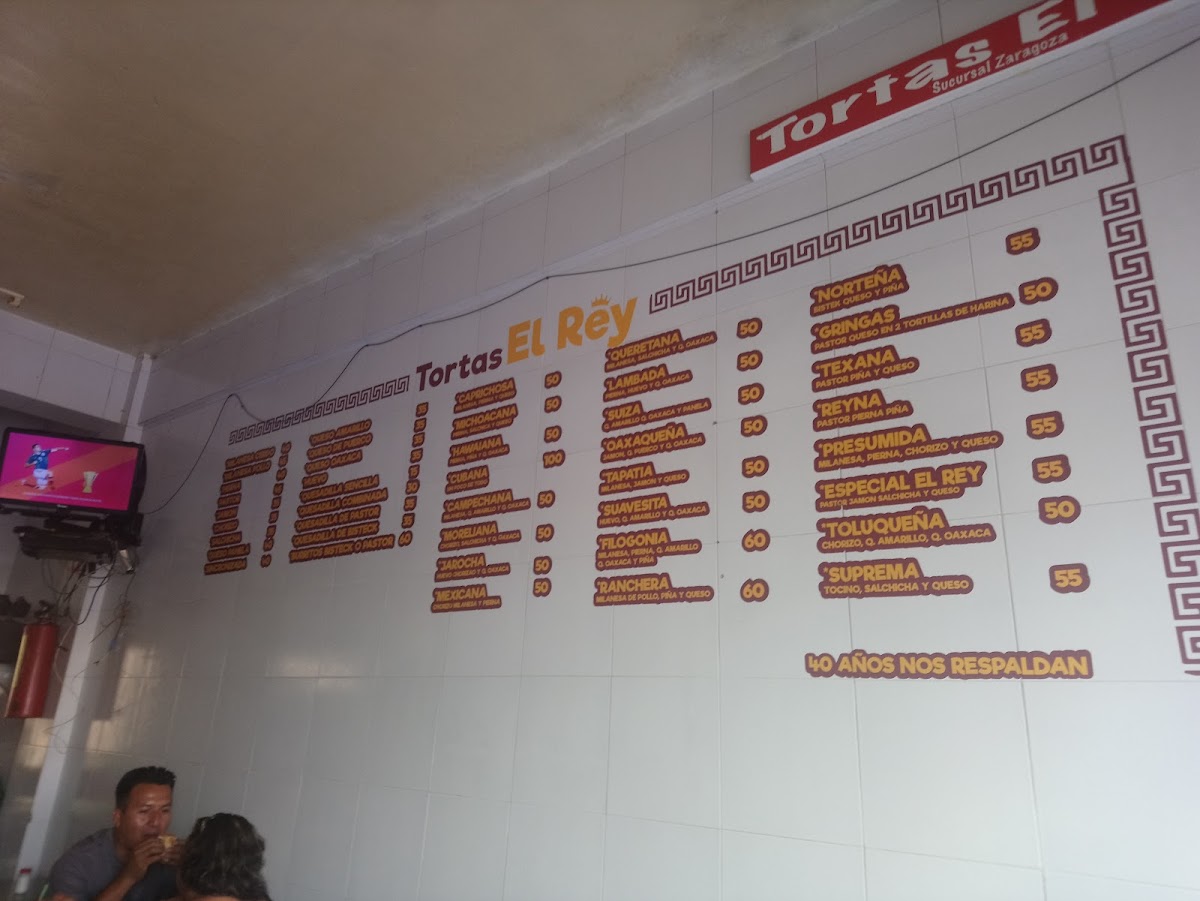 Tortas El Rey Queretaro Photo Menu 6