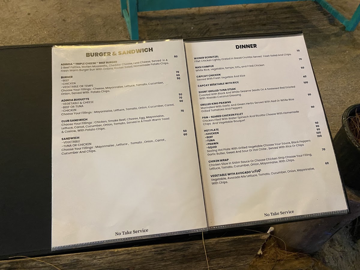 Adinda Cafe & Bungalows Photo Menu 5