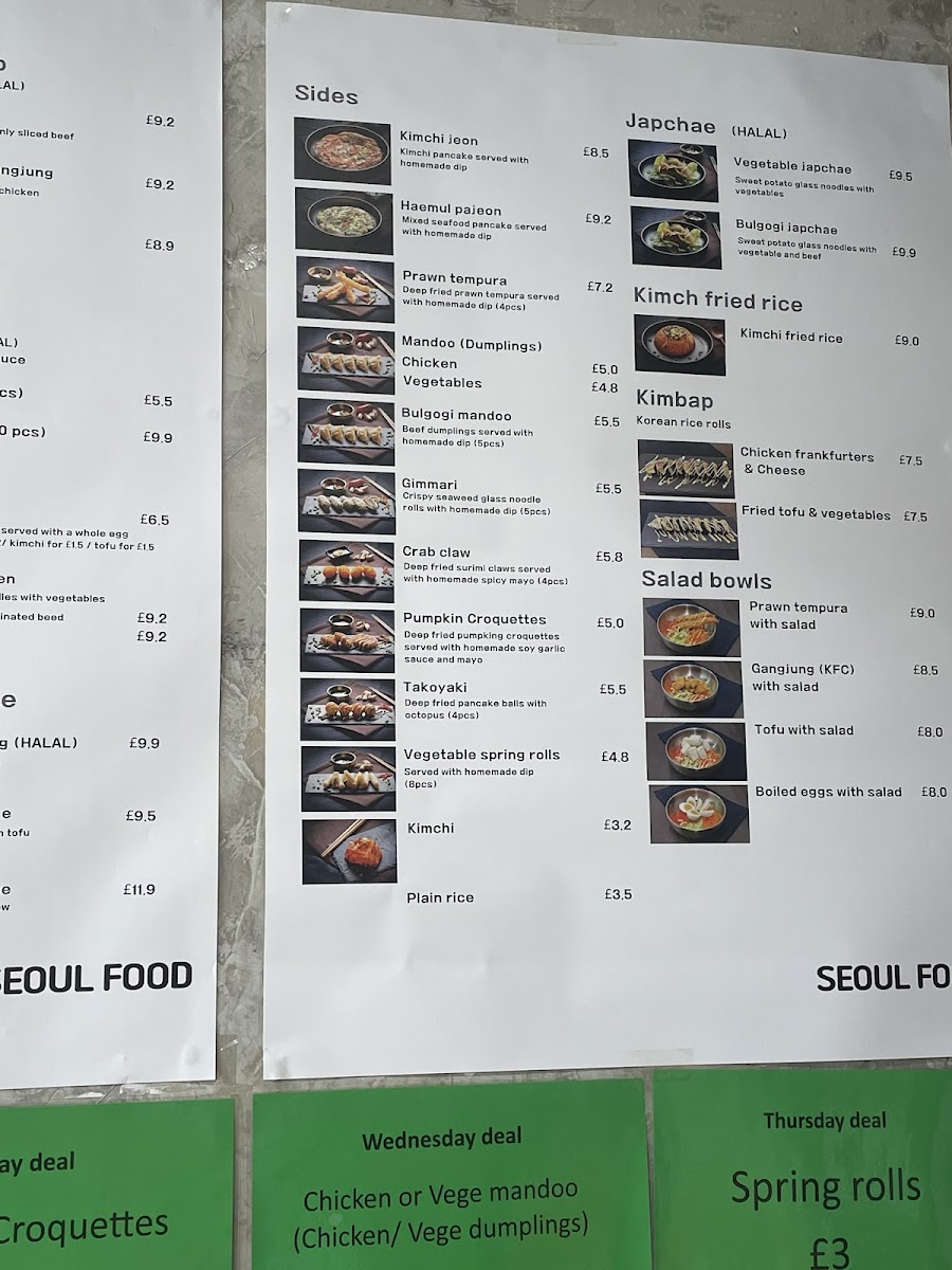 Seoul Food Photo Menu 4