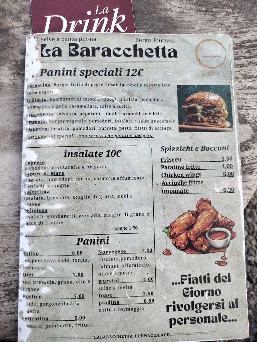 La Baracchetta Savona Photo Menu 1