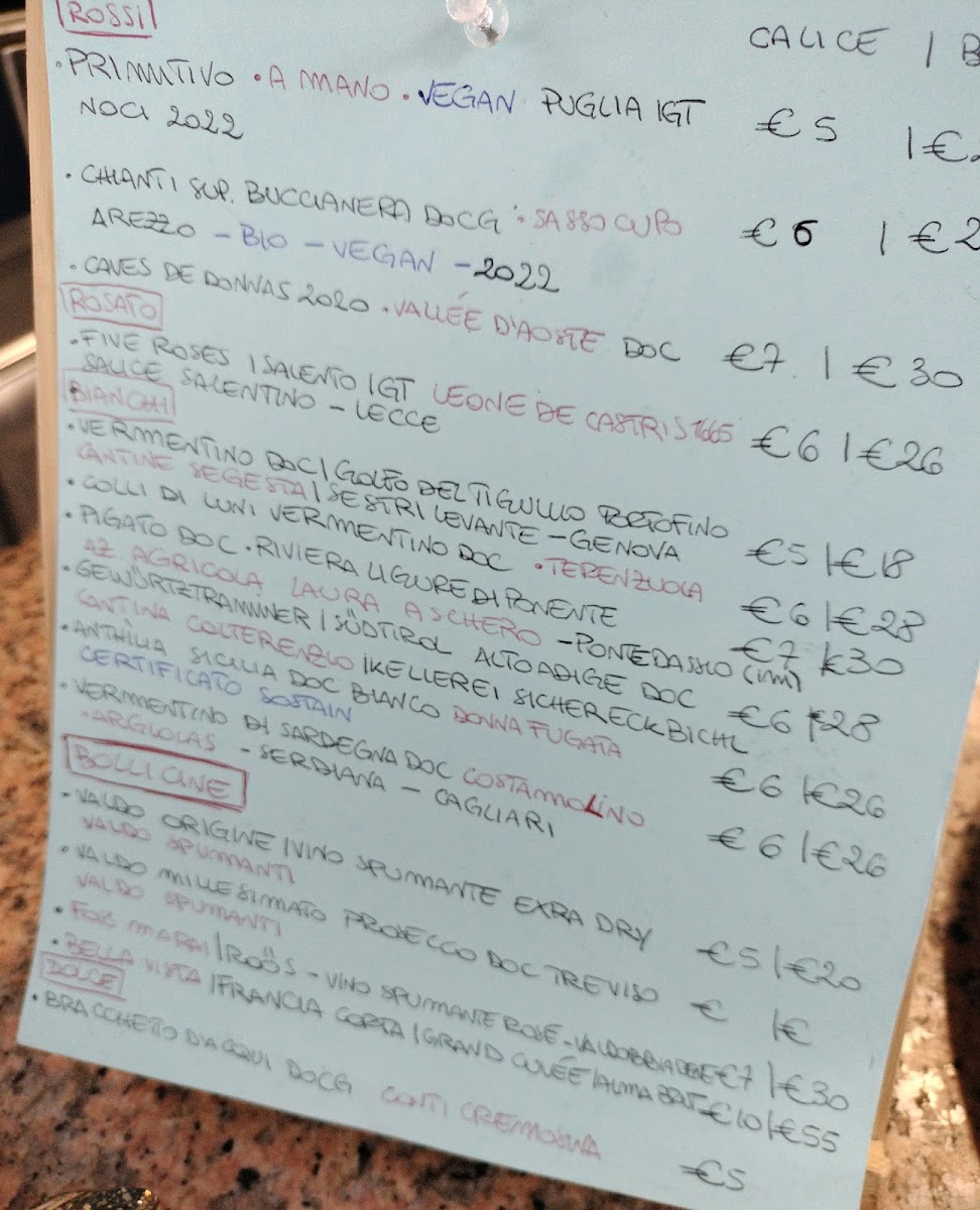 La Baracchetta Savona Photo Menu 2