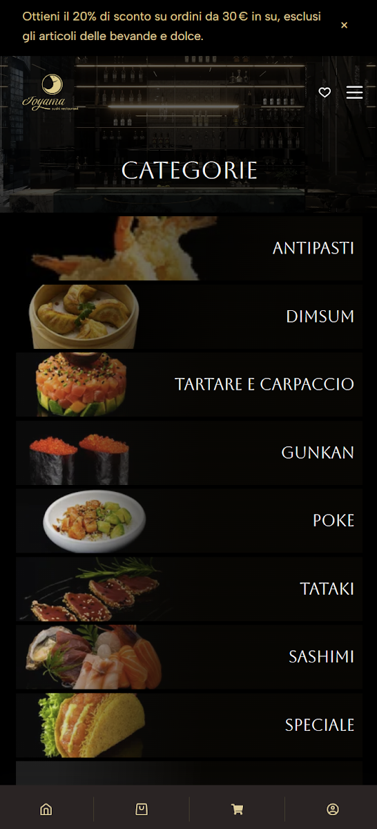 Joyama Sushi Restaurant Photo Menu 1