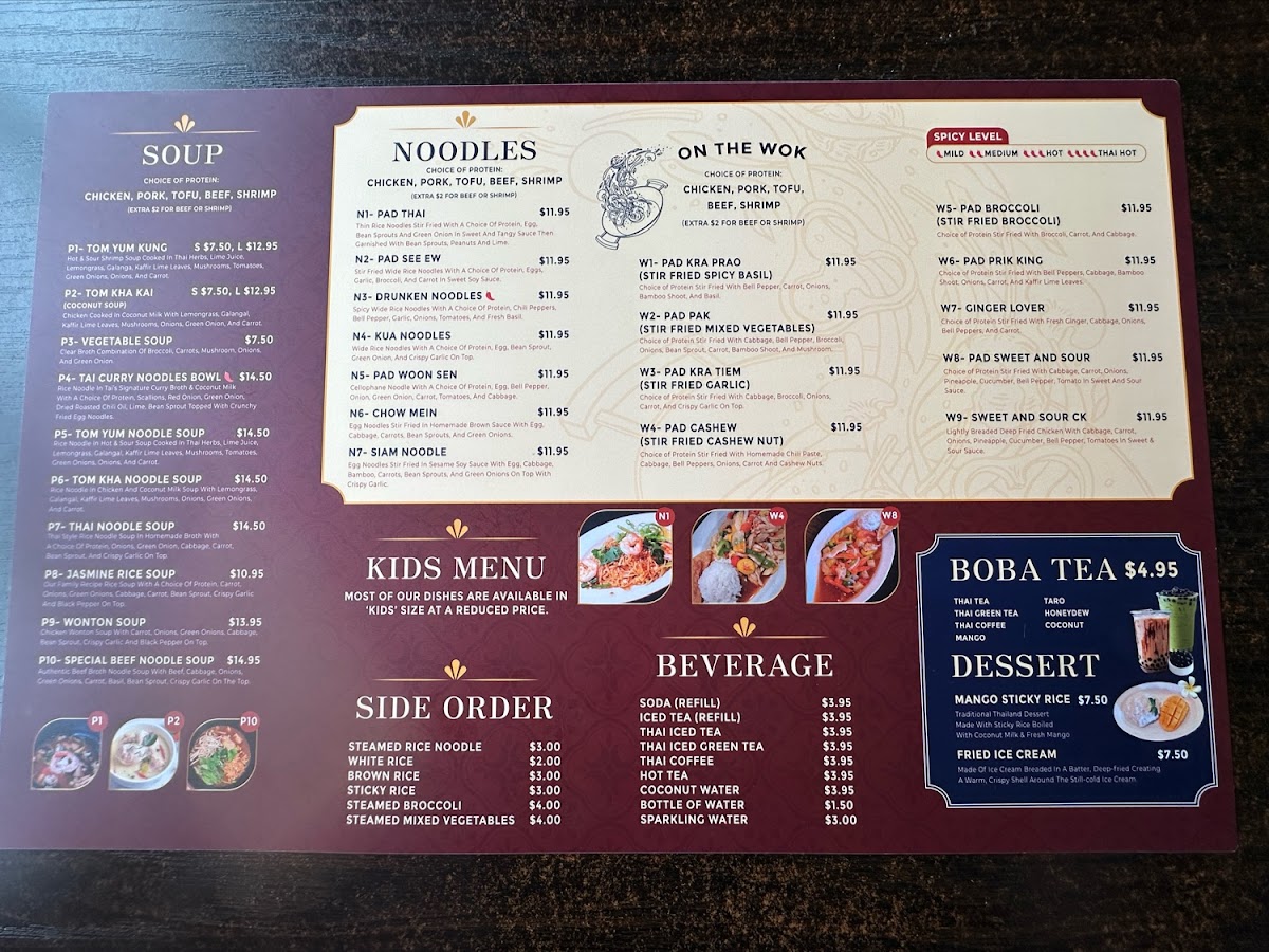 Tai kitchen Photo Menu 3