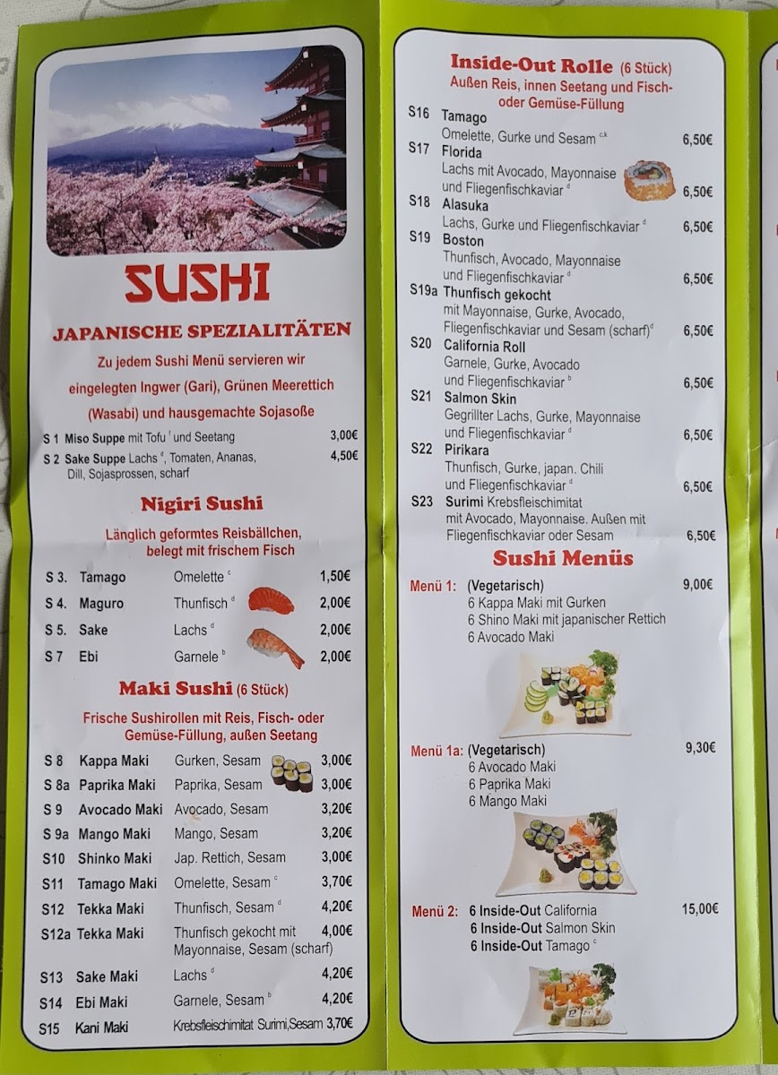 Asia Wok Sushi Photo Menu 1