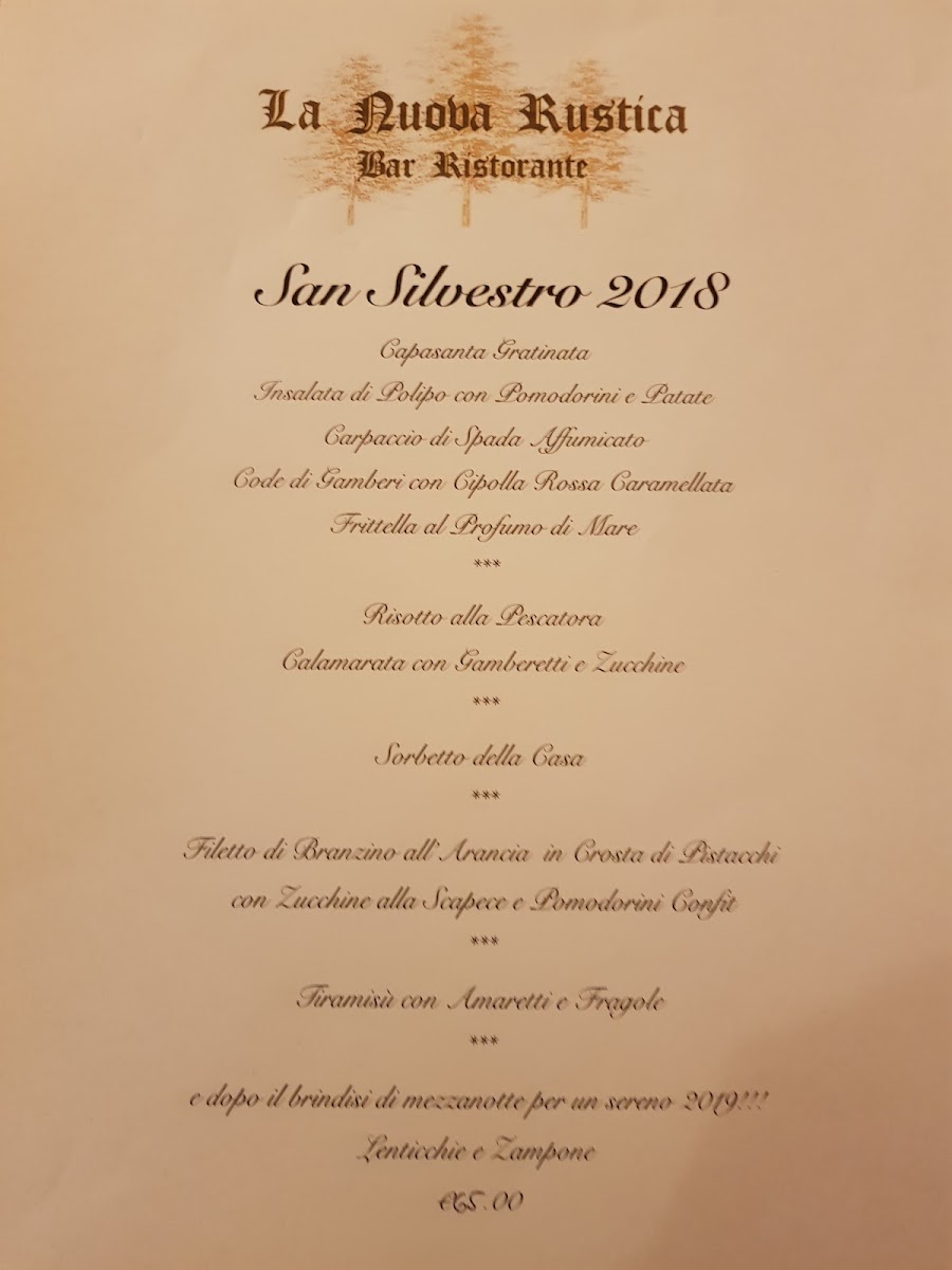 Trattoria La Nuova Rustica Photo Menu 2