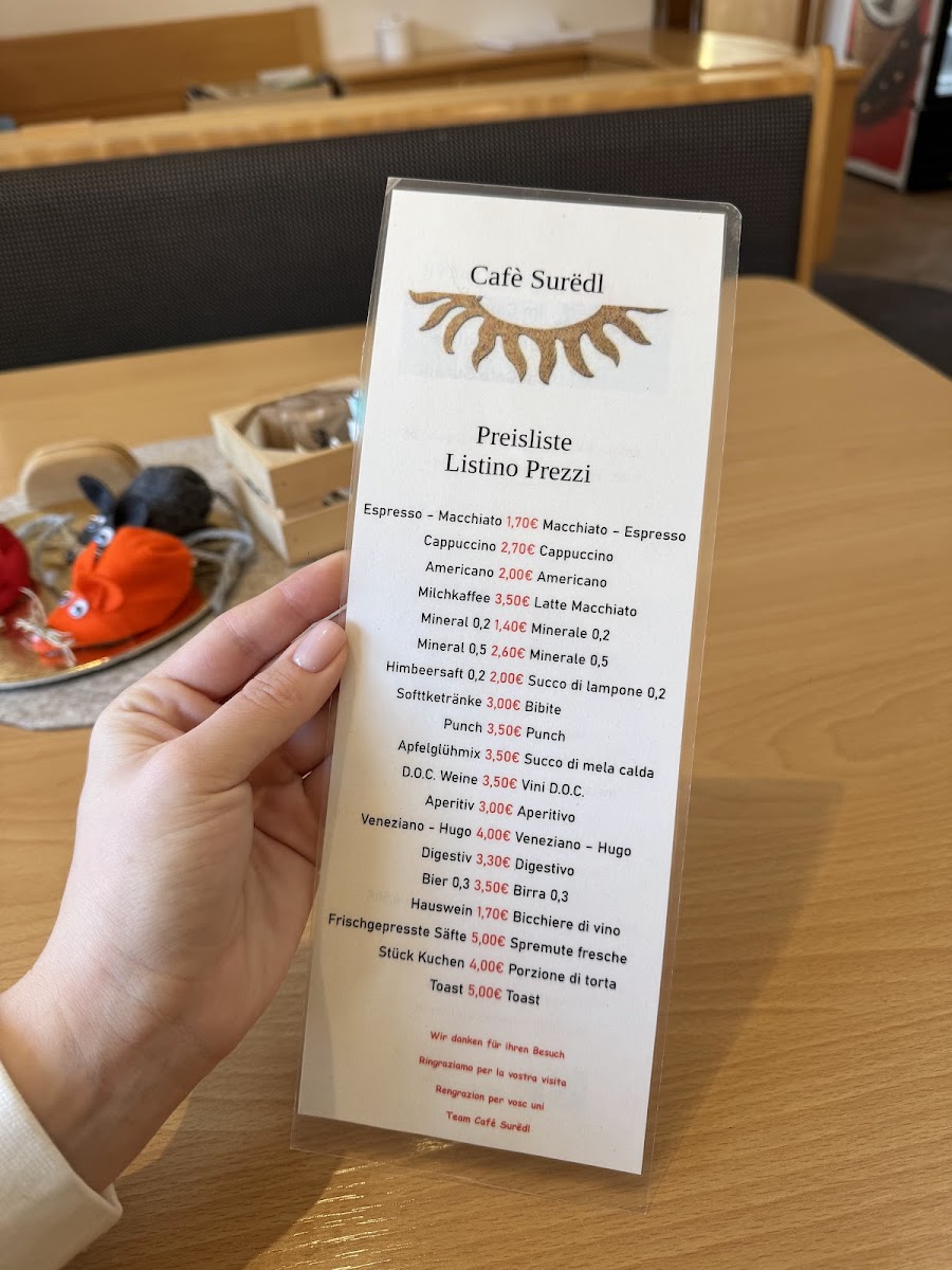 Cafe Surëdl Photo Menu 1