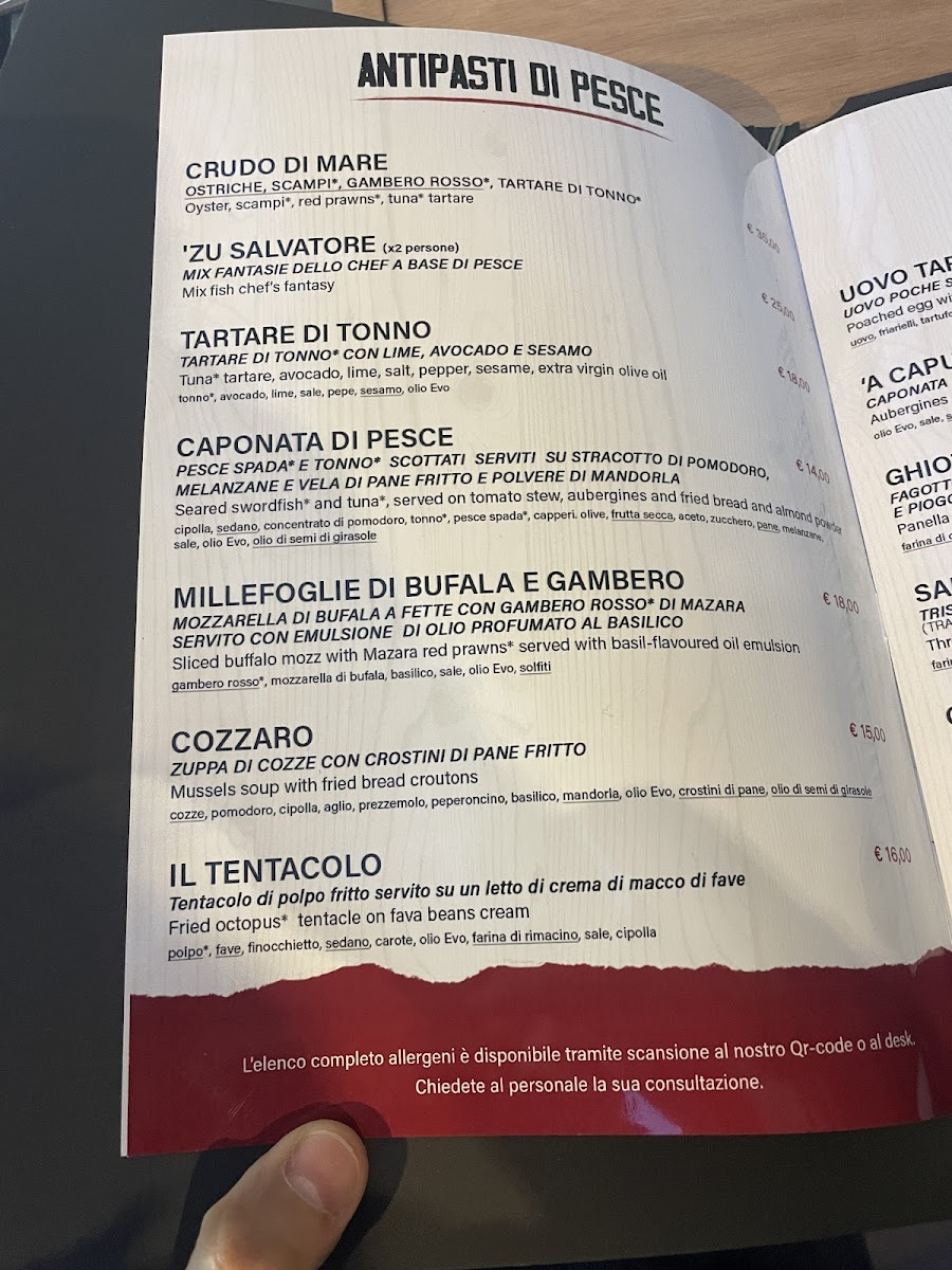 Trattoria da Salvatore Photo Menu 1