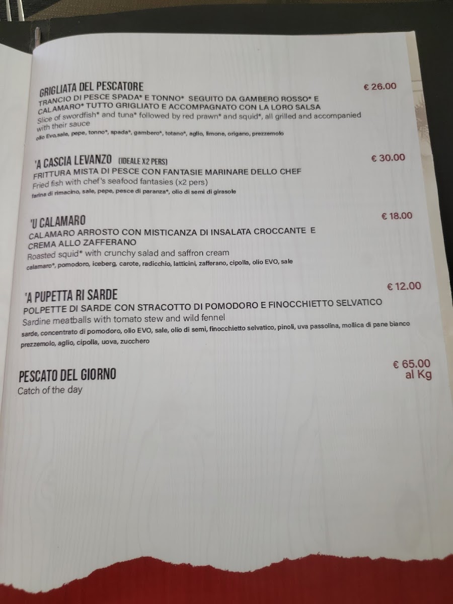 Trattoria da Salvatore Photo Menu 8