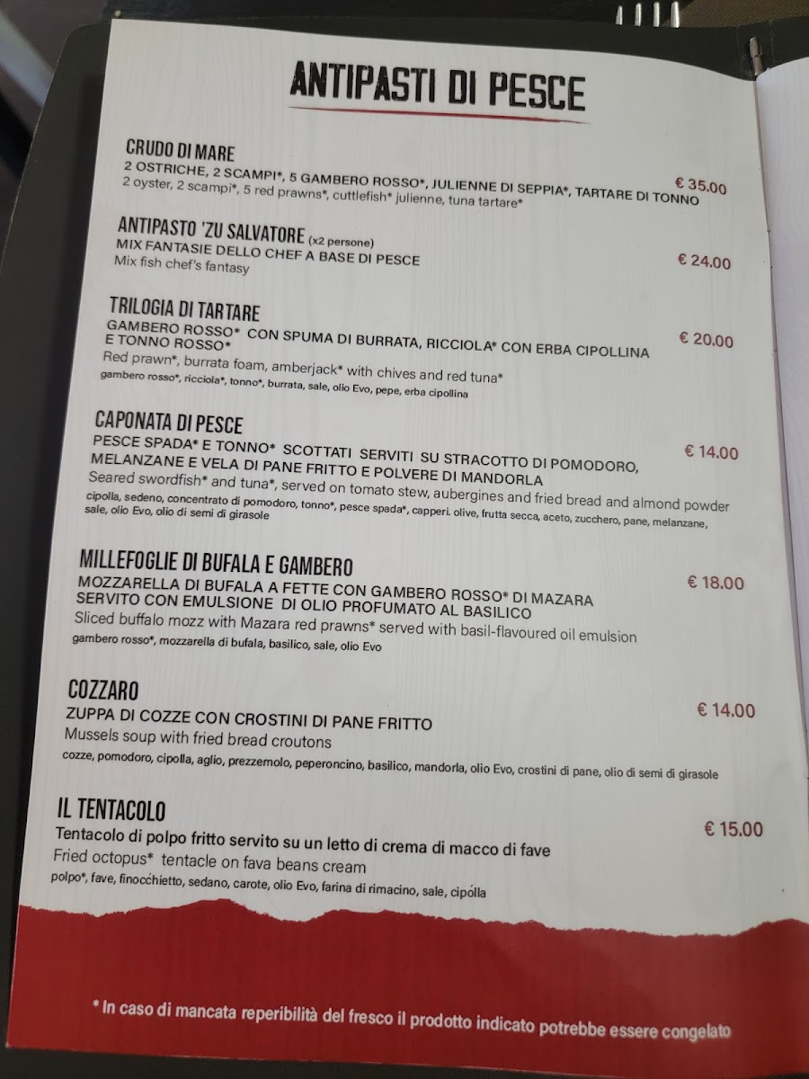 Trattoria da Salvatore Photo Menu 9