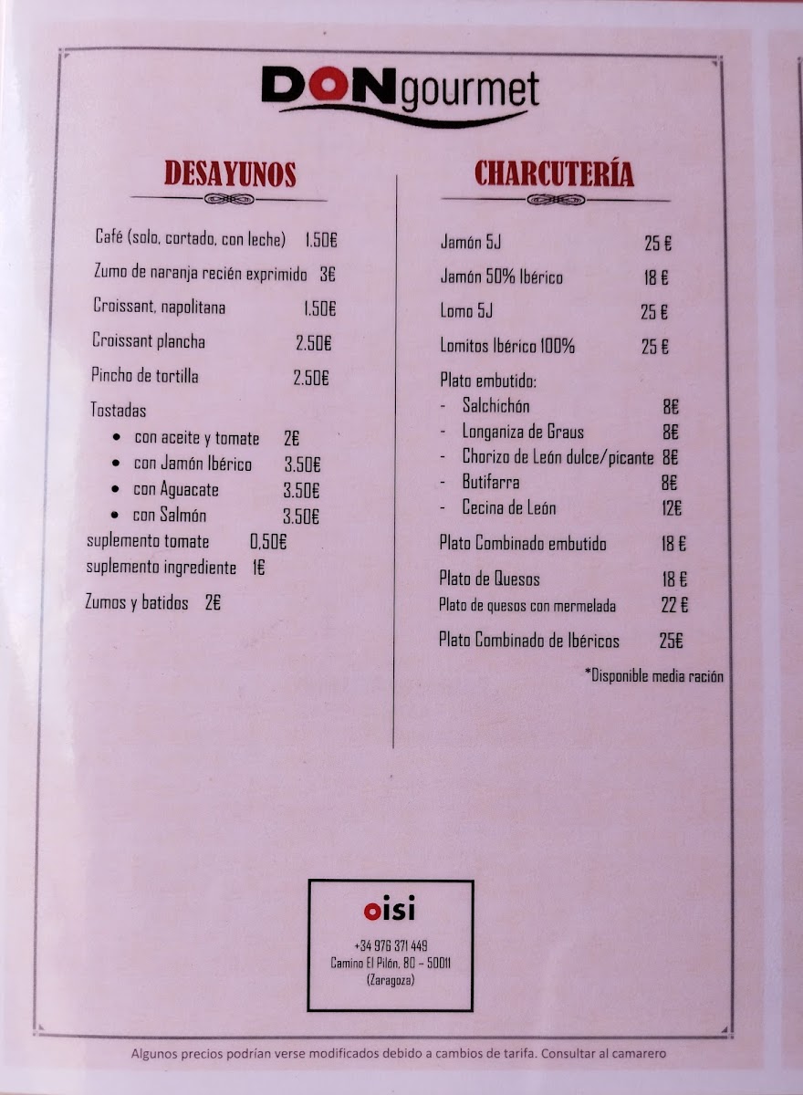 Don Gourmet OISI Photo Menu 5