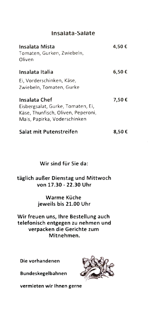 Pizzeria Kegelstube Photo Menu 6