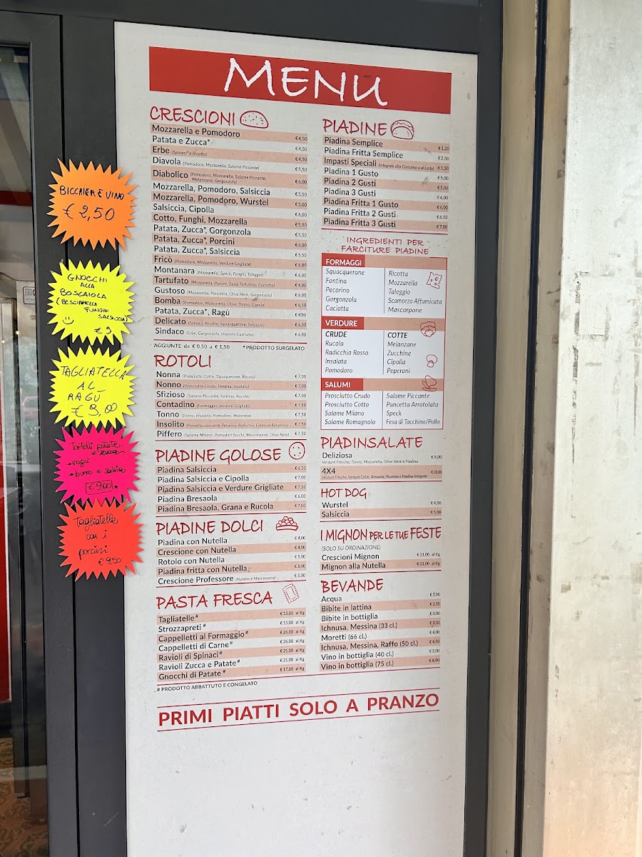 Piadineria Le Loverie Photo Menu 3