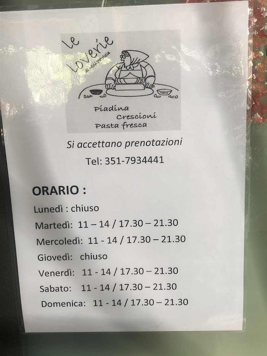 Piadineria Le Loverie Photo Menu 7