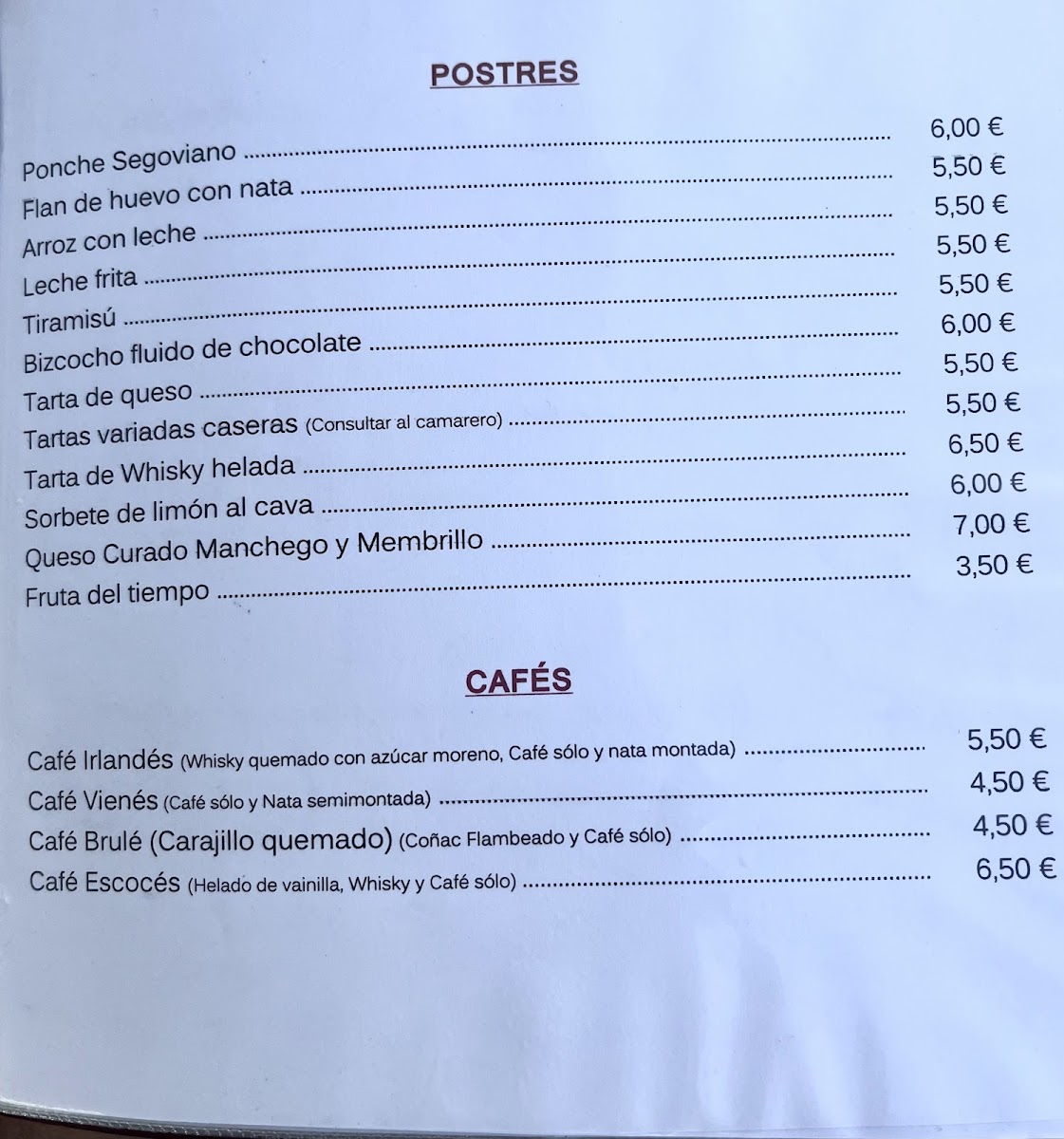 Restaurant Volvoreta Photo Menu 3