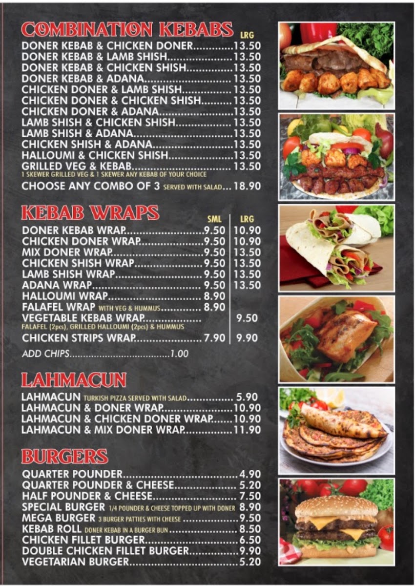 Abbey Grill Photo Menu 1