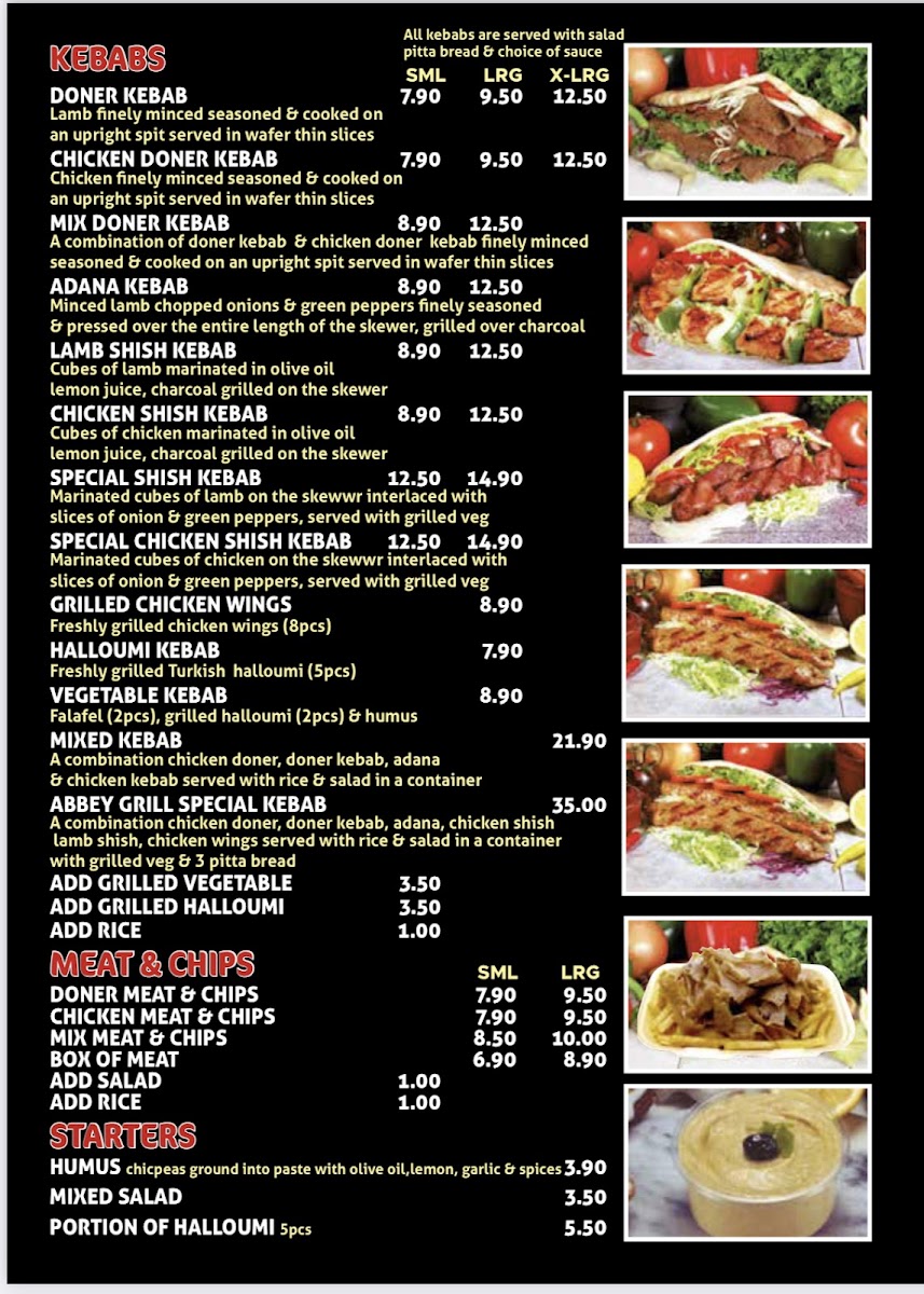 Abbey Grill Photo Menu 5