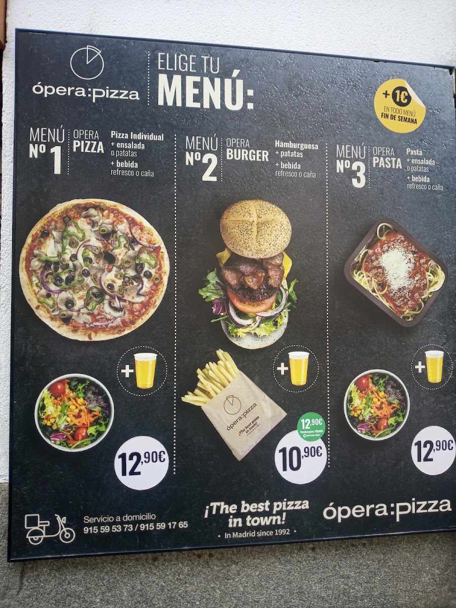 Ópera Pizza Photo Menu 9