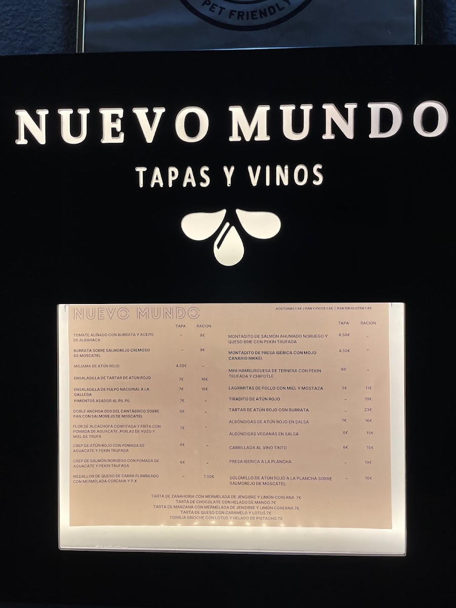 Nuevo Mundo Restaurante Photo Menu 2