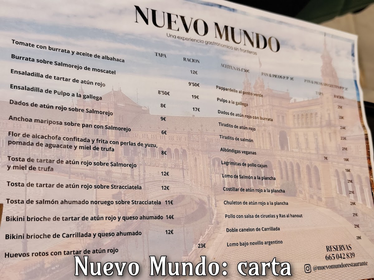 Nuevo Mundo Restaurante Photo Menu 4
