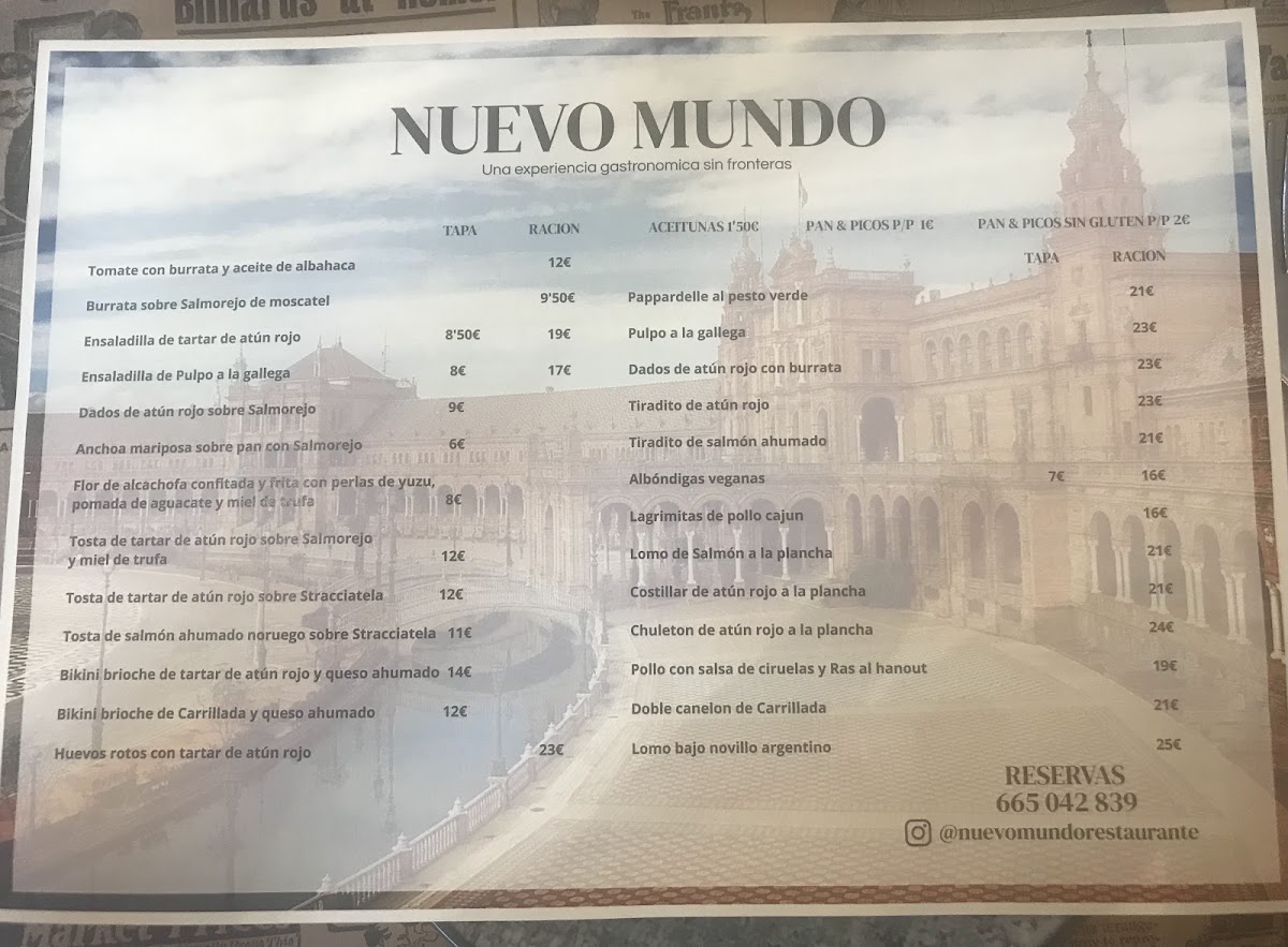 Nuevo Mundo Restaurante Photo Menu 8