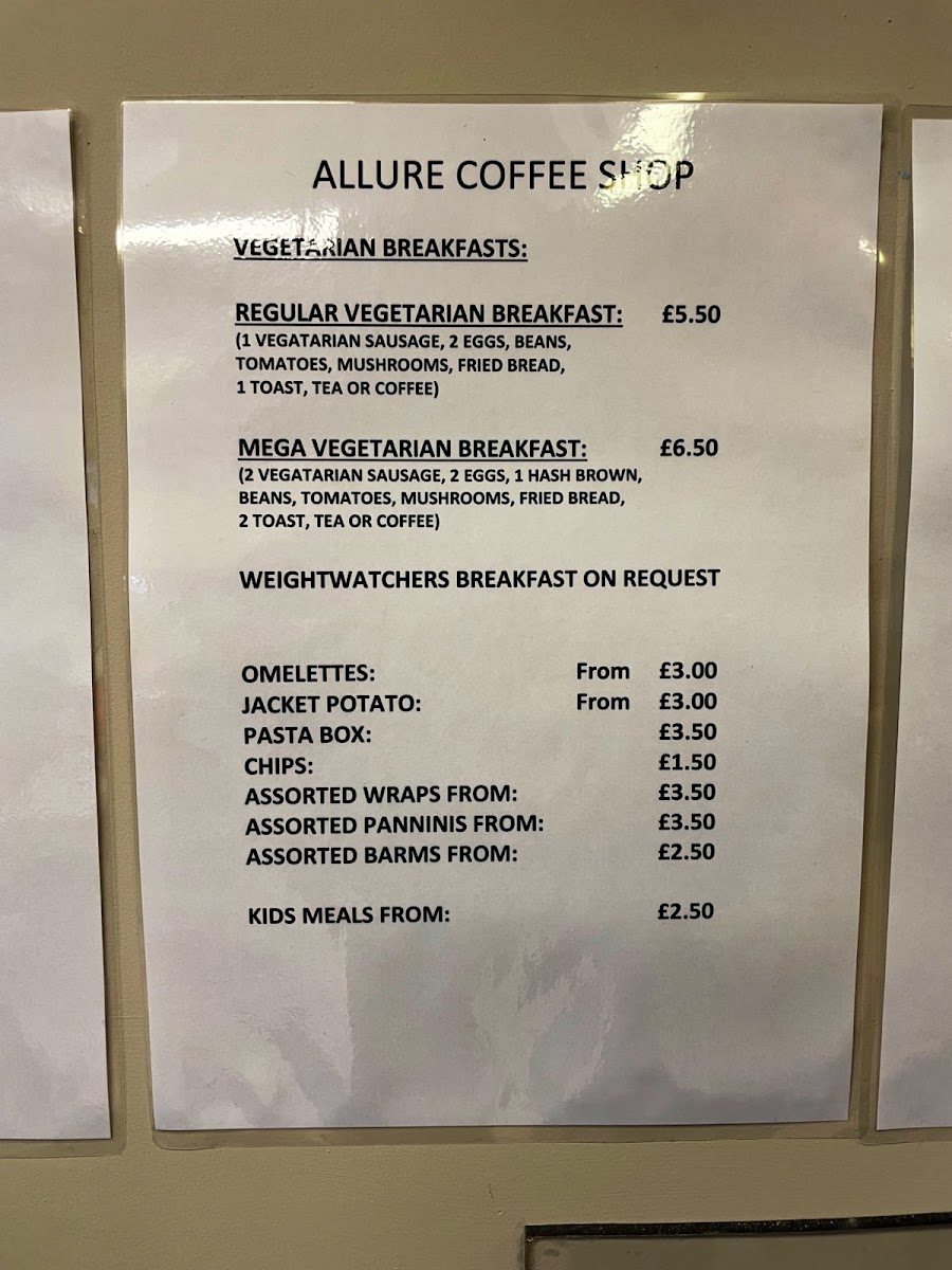 Allure Coffee Shop Photo Menu 1